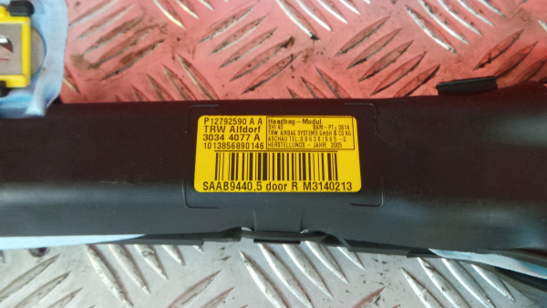 Airbag Rideau Droite SAAB 9-3 Station Wagon (YS3F) Imagem-4