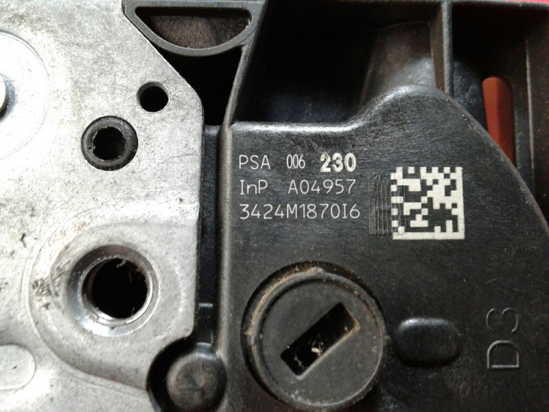 Front Right Door Lock PEUGEOT 5008 I (0U_, 0E_) Imagem-3