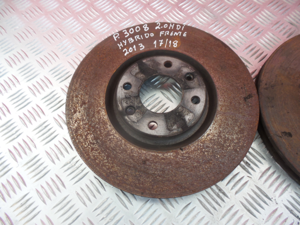 Right front brake disc PEUGEOT 3008 I (0U_) Imagem-1