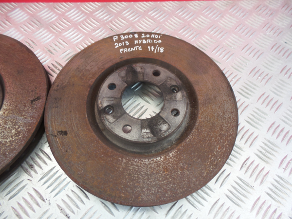 Right front brake disc PEUGEOT 3008 I (0U_) Imagem-2