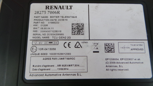 Modulo / Centralina comfort RENAULT Megane IV Grandtour (K9A/M_) Imagem-2