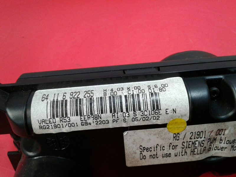 Commande chauffage MINI Mini (R50, R53) Imagem-3