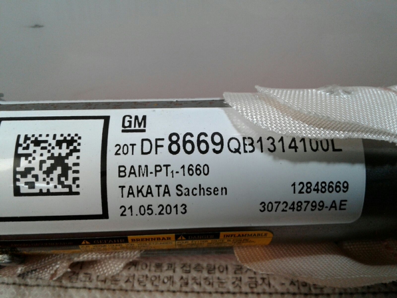Airbag cortina esquerdo OPEL Insignia A (G09) Imagem-2