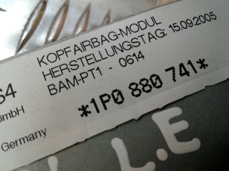 Airbag cortina esquerdo SEAT Leon (1P1) Imagem-2