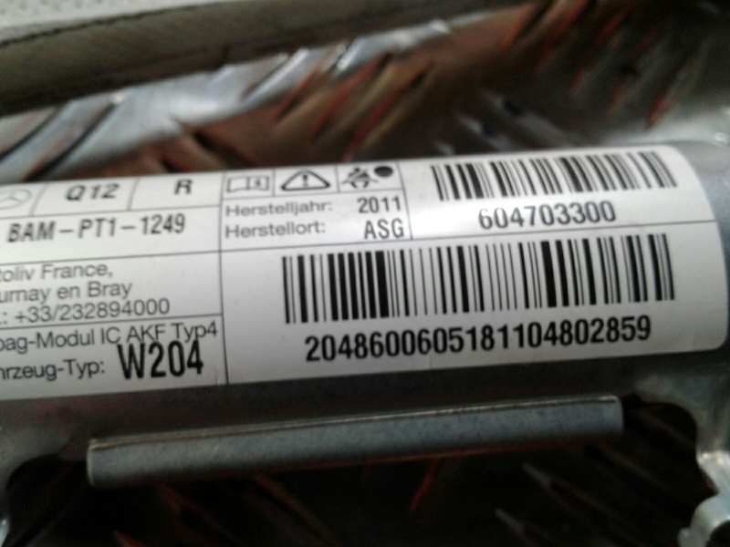 Airbag Rideau Droite MERCEDES-BENZ Classe C (W204) Imagem-2