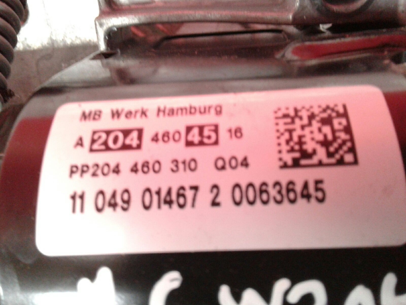 Steering column MERCEDES-BENZ Classe C (W204) Imagem-3