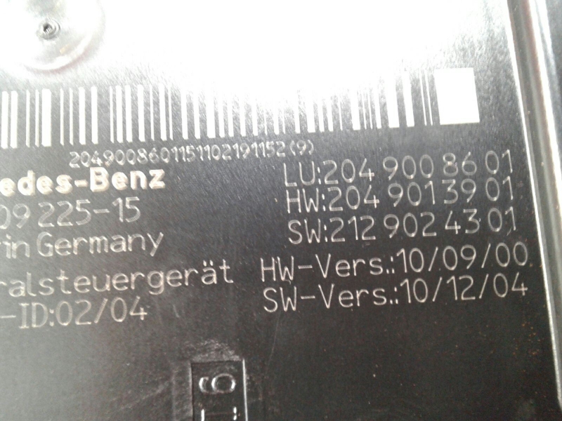 Fuse box / SAM / BSI MERCEDES-BENZ Classe C (W204) Imagem-3