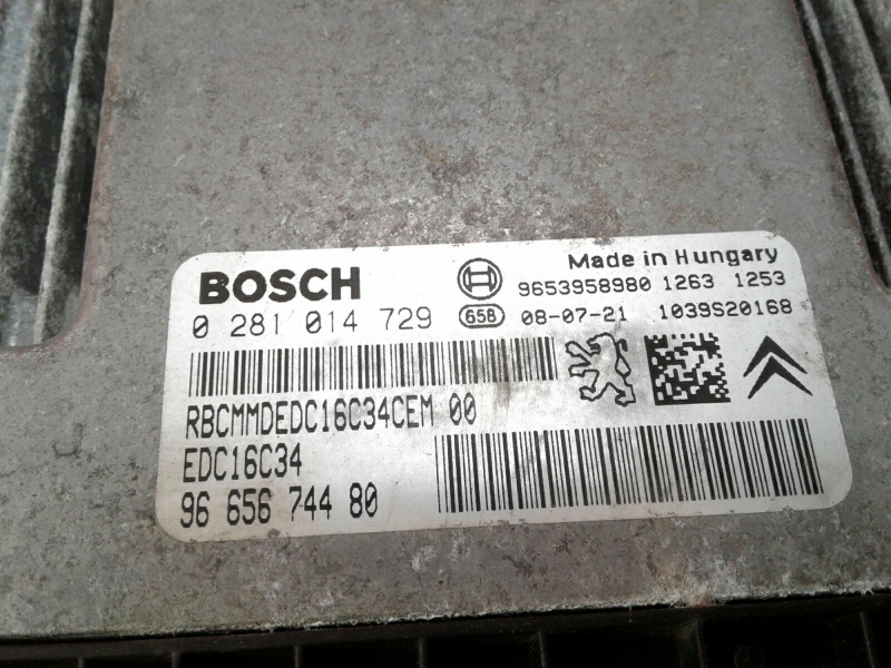 Engine control unit / ECU CITROËN C4 Picasso I (UD_) Imagem-2