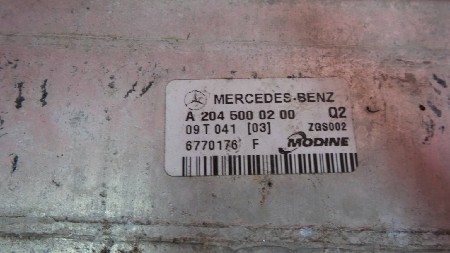 Intercooler MERCEDES-BENZ Classe C (W204) Imagem-2