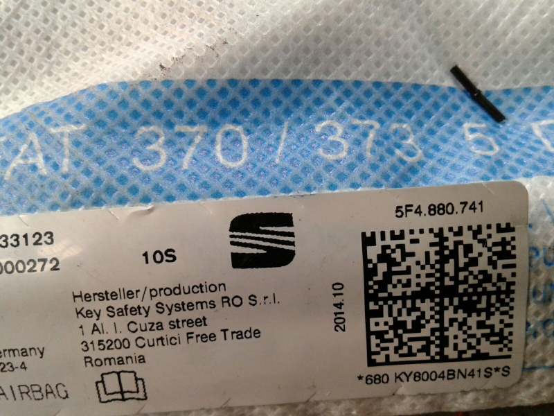 Airbag cortina esquerdo SEAT Leon ST (5F8) Imagem-2