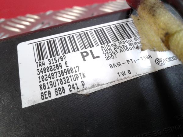 Left Seat Airbag AUDI A4 (8EC, B7) Imagem-2