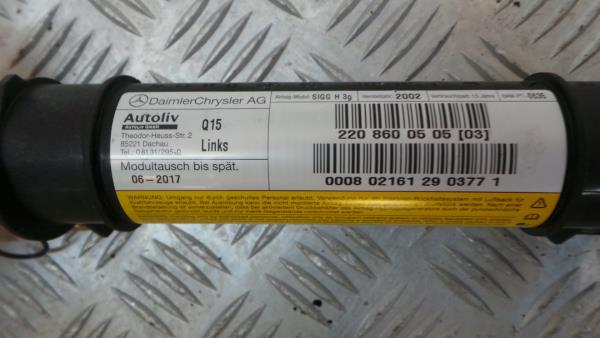 Airbag cortina esquerdo MERCEDES-BENZ Classe S (W220) Imagem-7