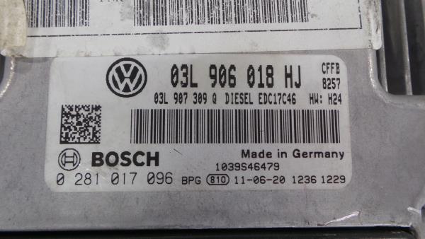 Engine control unit / ECU VOLKSWAGEN Sharan (7N) Imagem-3