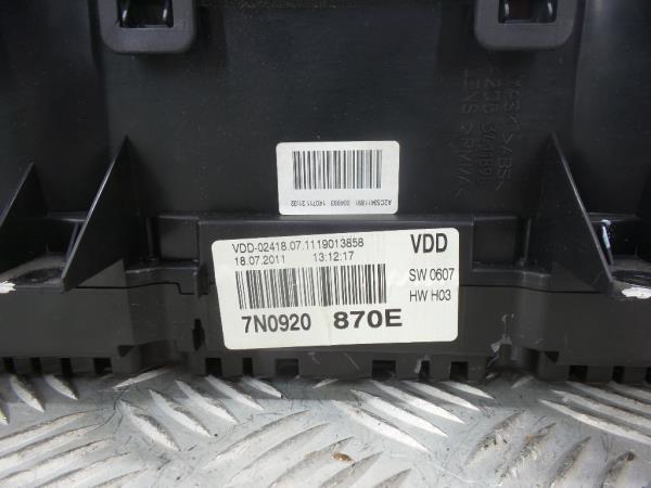 Quadrante / Cuadro de instrumentos VOLKSWAGEN Sharan (7N) Imagem-6