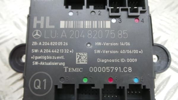 Steuergerät Tür vorne rechts MERCEDES-BENZ Classe C (W204) Imagem-4