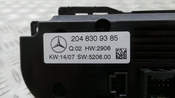 Commande chauffage MERCEDES-BENZ Classe C (W204) Imagem-5