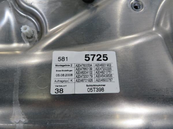 Alzavetro anteriore sinistro MERCEDES-BENZ Classe C (W204) Imagem-1