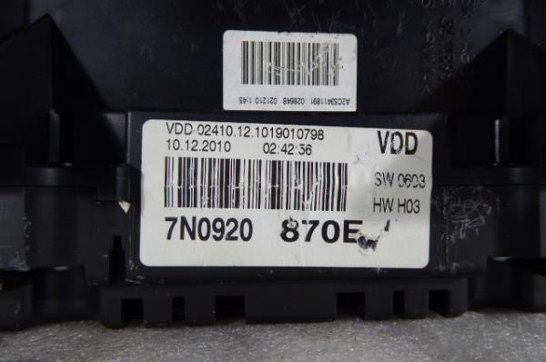 Instrument cluster VOLKSWAGEN Sharan (7N) Imagem-4