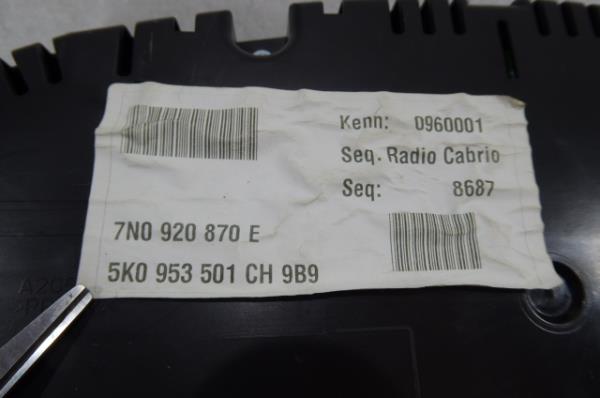 Instrument cluster VOLKSWAGEN Sharan (7N) Imagem-7