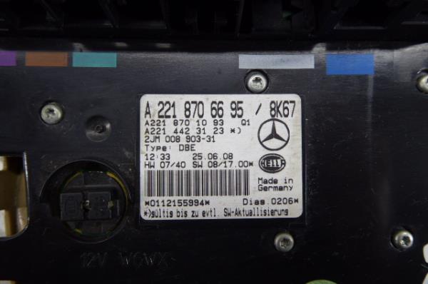 Plafón Delantero MERCEDES-BENZ Classe S (W221) Imagem-6