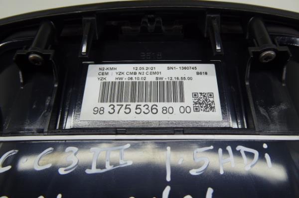 Compteur de vitesse CITROËN C3 III (SX) Imagem-7
