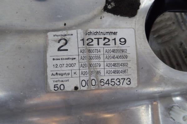 Fensterheber hinten links MERCEDES-BENZ Classe C (W204) Imagem-4