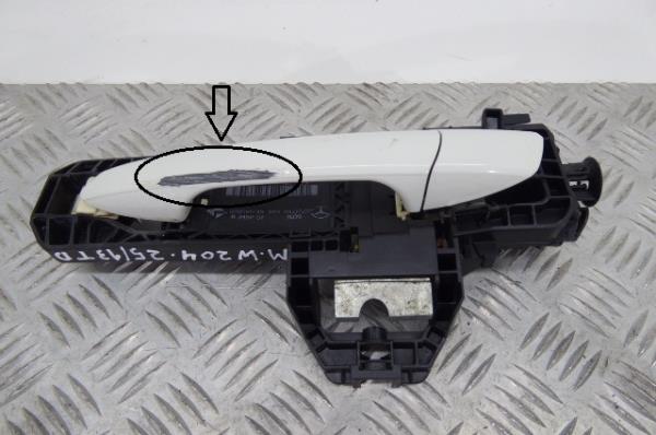 Manija puerta Trasero Derecho MERCEDES-BENZ Classe C (W204)