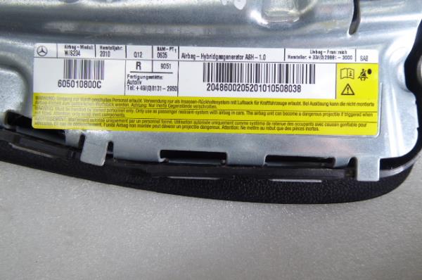 Airbag Rechts MERCEDES-BENZ Classe C (W204) Imagem-3