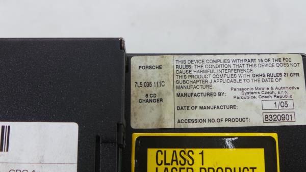 CD-Player / Box PORSCHE Cayenne (9PA) Imagem-5