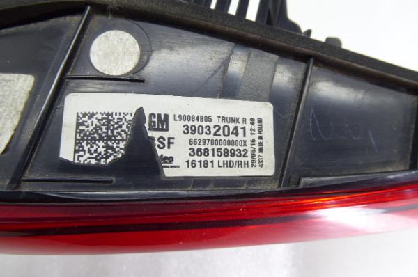 Right Tailgate light OPEL Astra K Sports Tourer Imagem-5