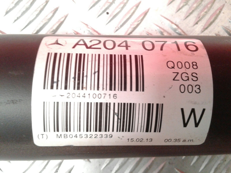 Central driveshaft MERCEDES-BENZ Classe C (W204) Imagem-4