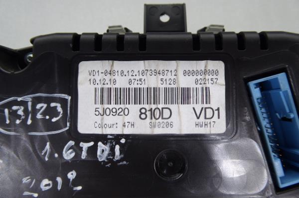 Quadrante / painel de instrumentos SKODA Fabia II Hatchback (542, 5J) Imagem-6