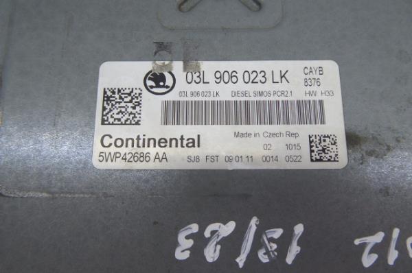 Centralina motor / ECU SKODA Fabia II Hatchback (542, 5J) Imagem-5