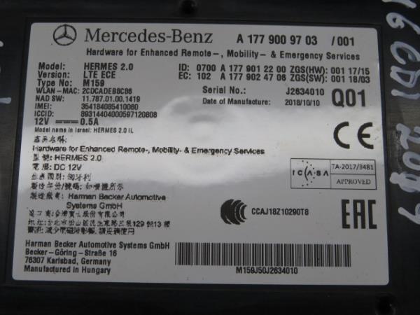 Amplificador de antena MERCEDES-BENZ Sprinter 3,5-t (907, 910) Imagem-1