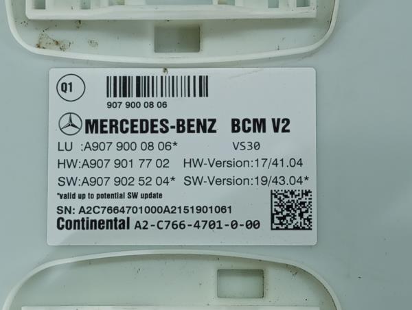 Modulo / Centralina comfort MERCEDES-BENZ Sprinter 3,5-t (907, 910) Imagem-1