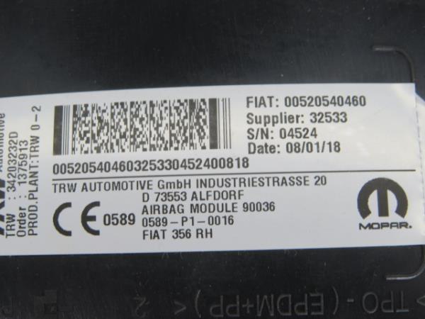 Airbag Derecho FIAT Tipo Wagon (358_) Imagem-4