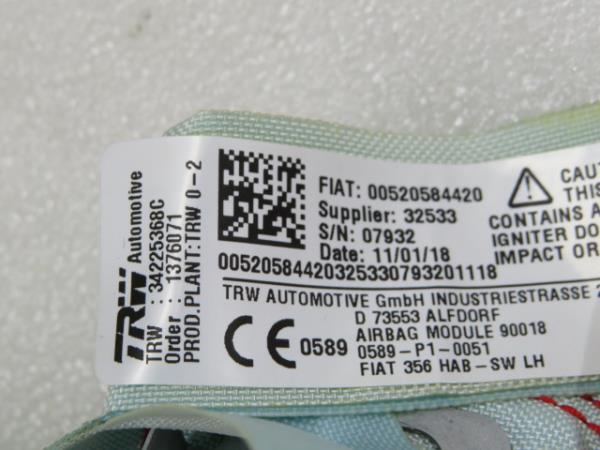 Airbag cortina esquerdo FIAT Tipo Wagon (358_) Imagem-6