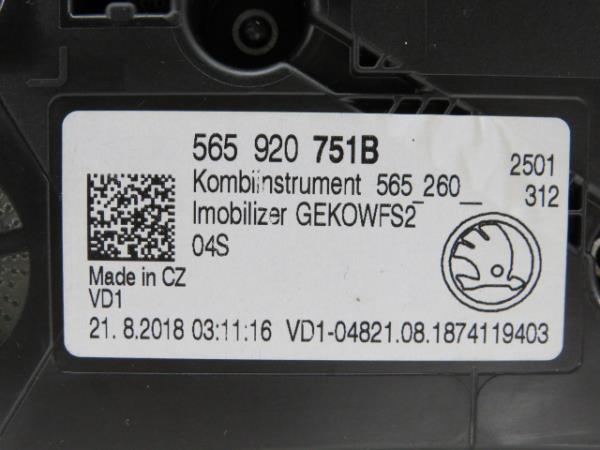 Quadrante / painel de instrumentos SKODA Kodiaq (NS7) Imagem-7