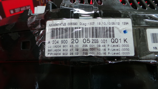 Instrument cluster MERCEDES-BENZ Classe C (W204) Imagem-2