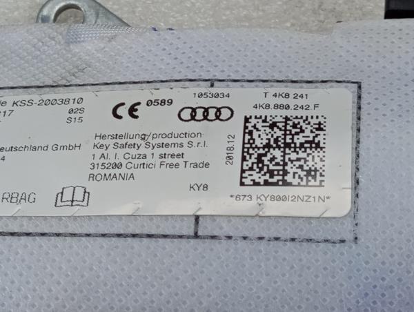 Right Seat Airbag AUDI A6 (4A2, C8) Imagem-5