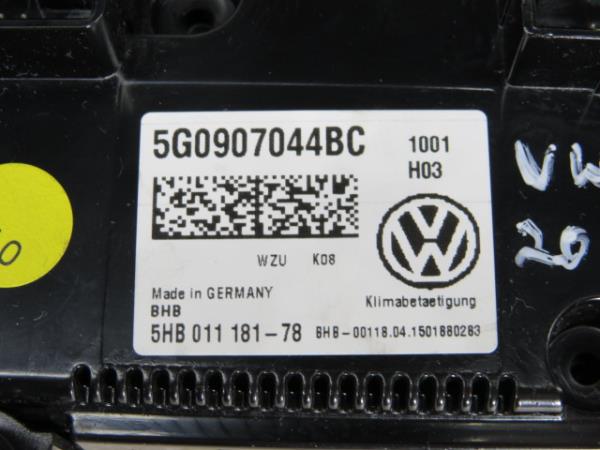 Climate control VOLKSWAGEN Golf VII Variant (BA5, BV5) Imagem-4