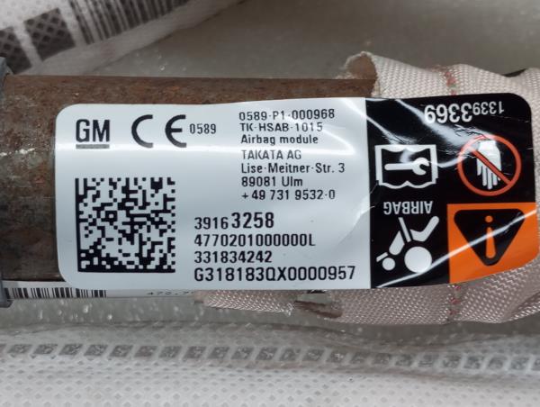Airbag cortina esquerdo OPEL Astra K Sports Tourer Imagem-4