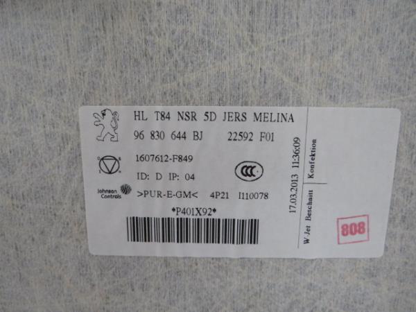 Revestimiento del techo PEUGEOT 3008 I (0U_) Imagem-6