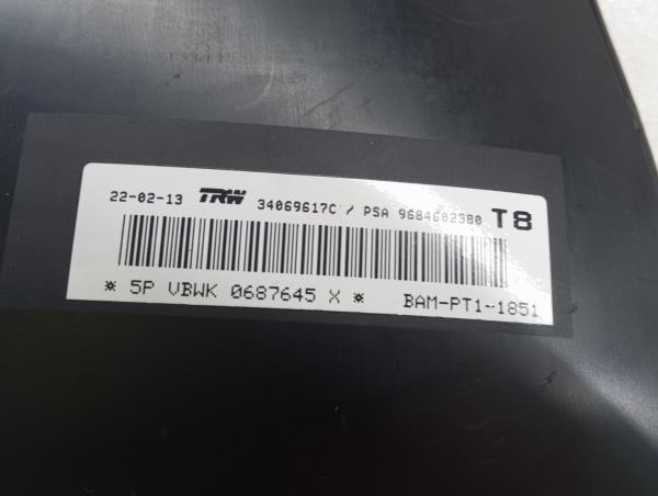 Right Seat Airbag PEUGEOT 3008 I (0U_) Imagem-3