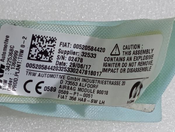 Airbag Rideau Guache FIAT Tipo Wagon (358_) Imagem-3