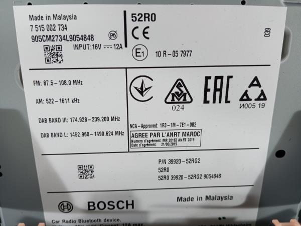 Rádio / auto-rádio SUZUKI Swift V (RZ, AZ) Imagem-4