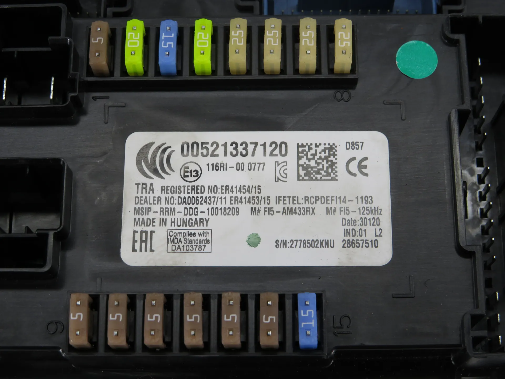 Scatola fusibili / SAM / BSI FIAT Tipo Hatchback (357_) Imagem-3