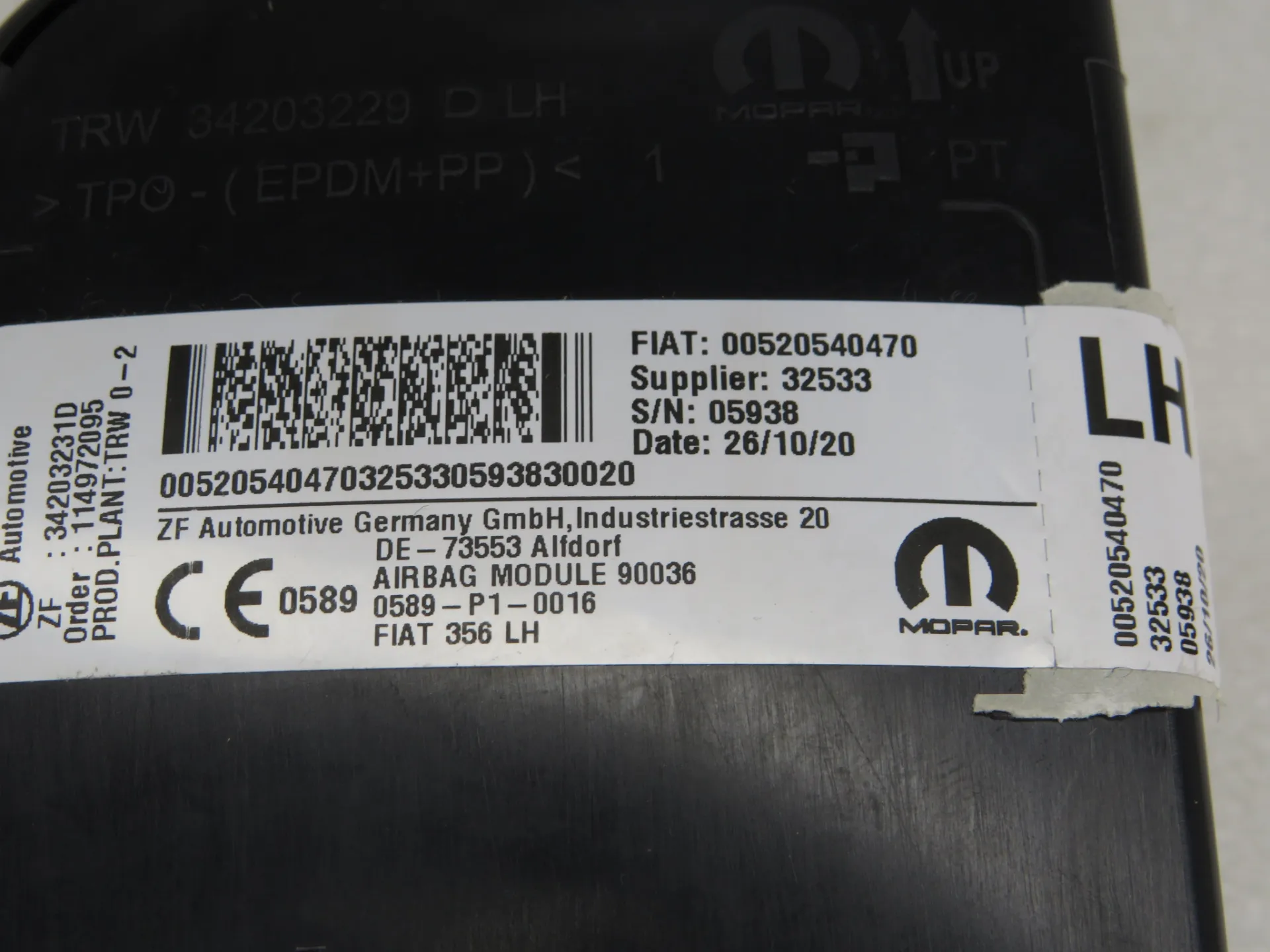 Airbag Guache FIAT Tipo Hatchback (357_) Imagem-3