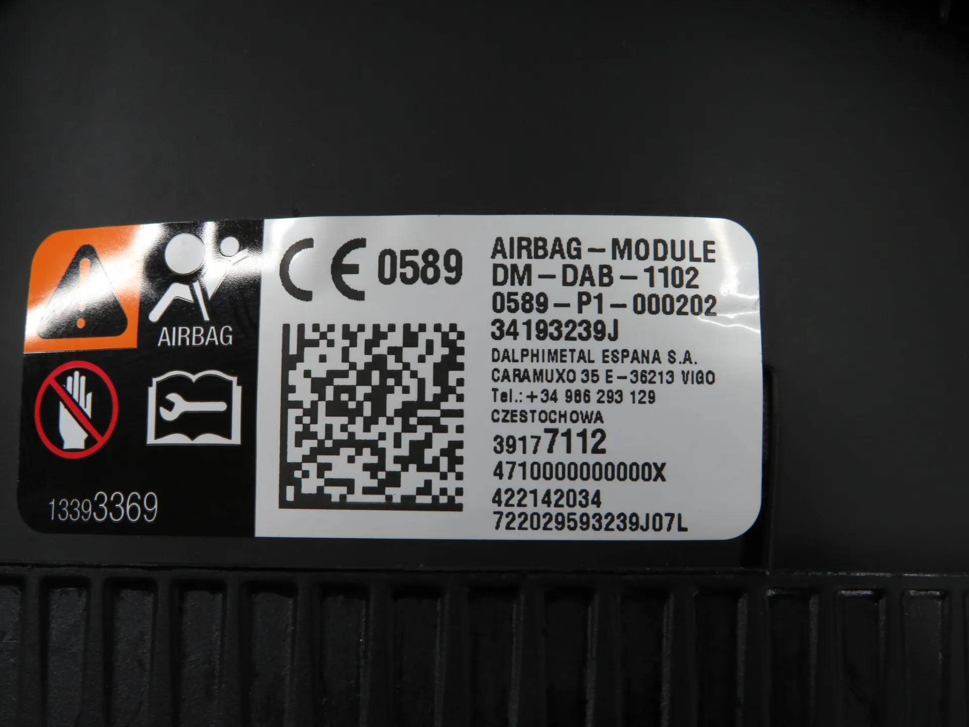 Airbag Kit OPEL Astra K Sports Tourer Imagem-3