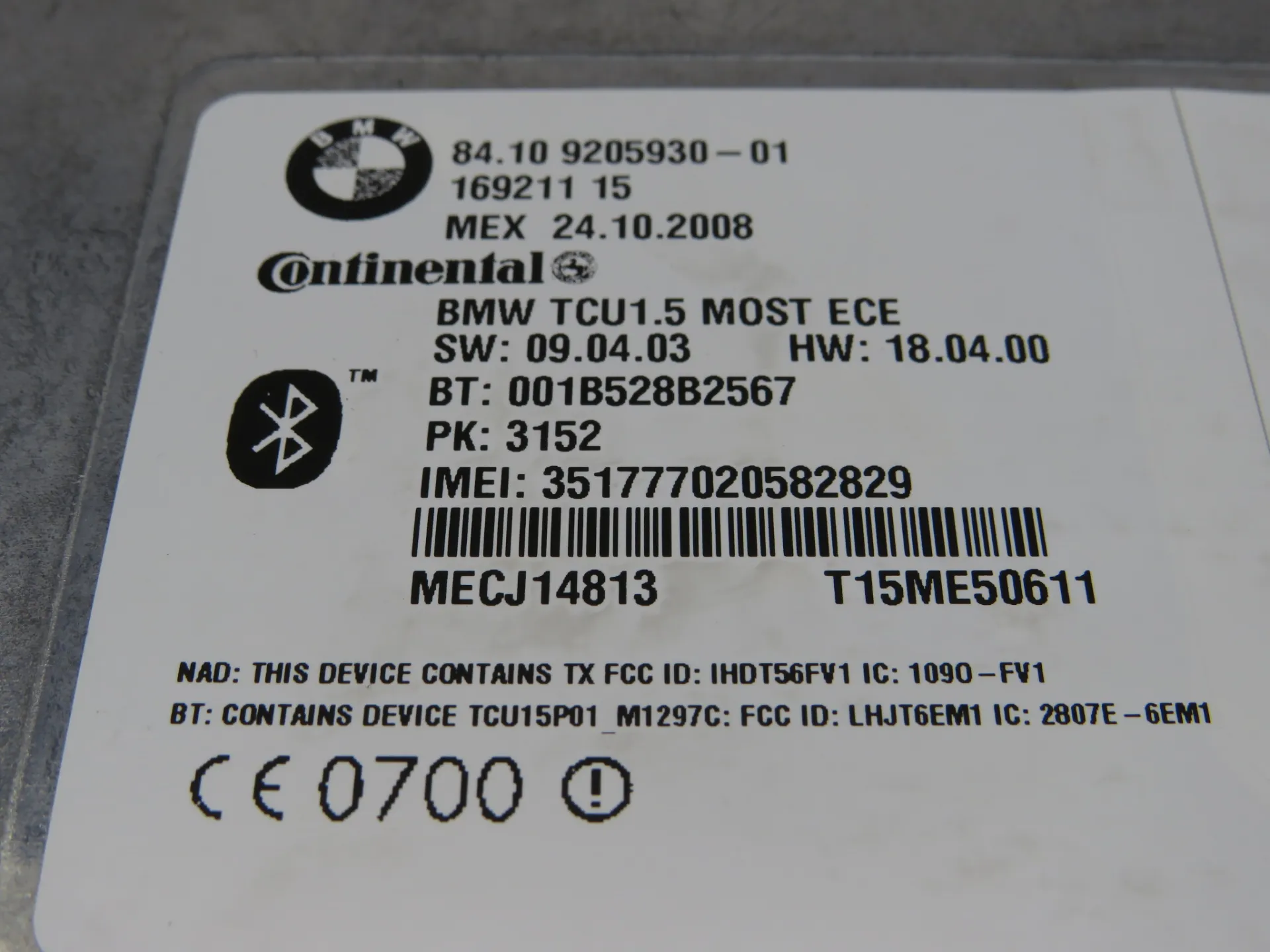 Módulo bluetooth BMW X6 (E71, E72) Imagem-3